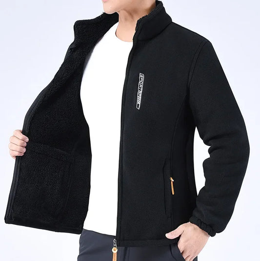 CAVETON|  Alpine – Men’s Fleece-Lined Jacket, Warm & Modern, Ideal for Casual and Smart-Casual Wear
