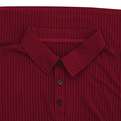 CAVETON | Men's Casual Elastic Long Sleeve polo Shirt